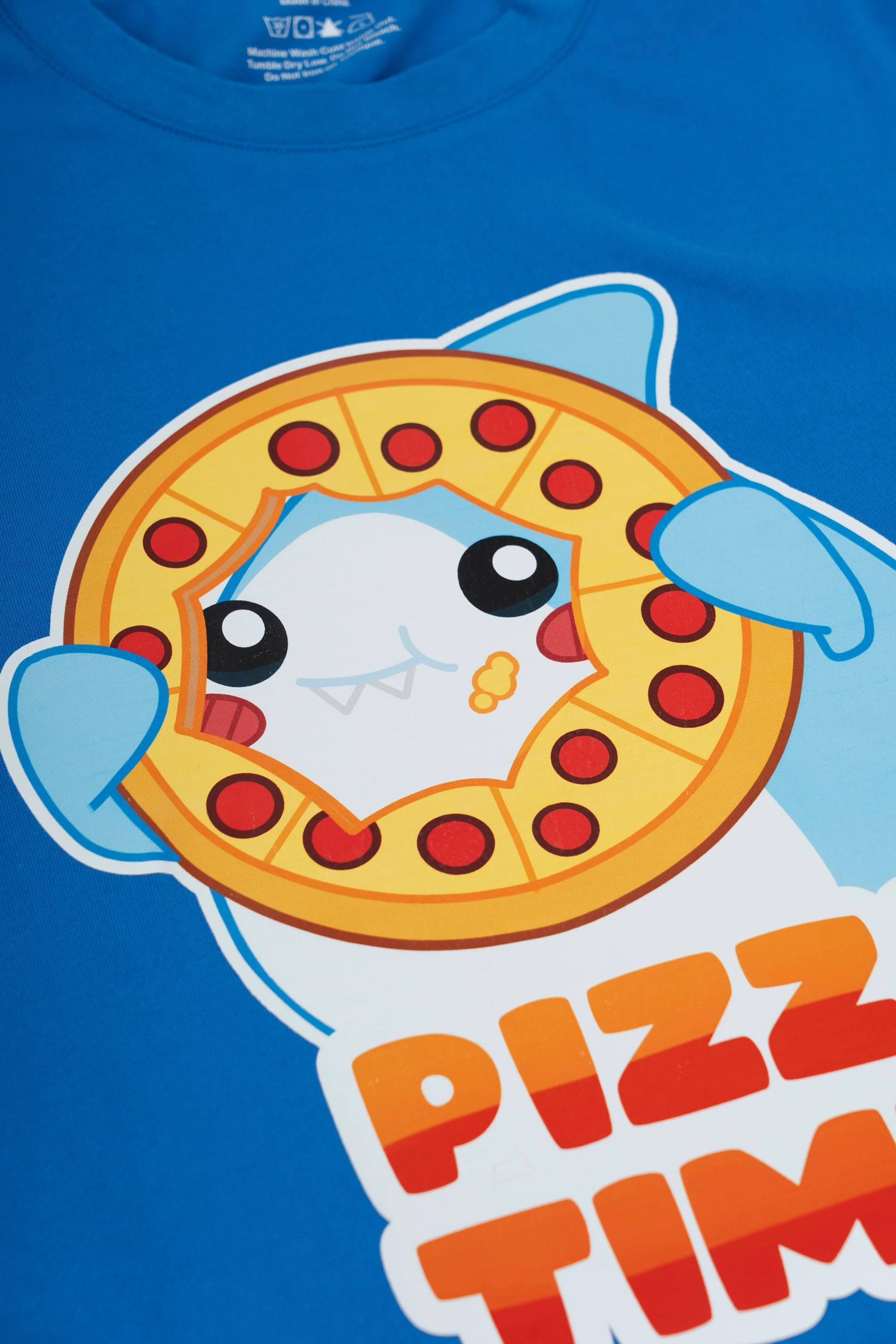 Thicc Shark Pizza Time T-Shirt - Image 3