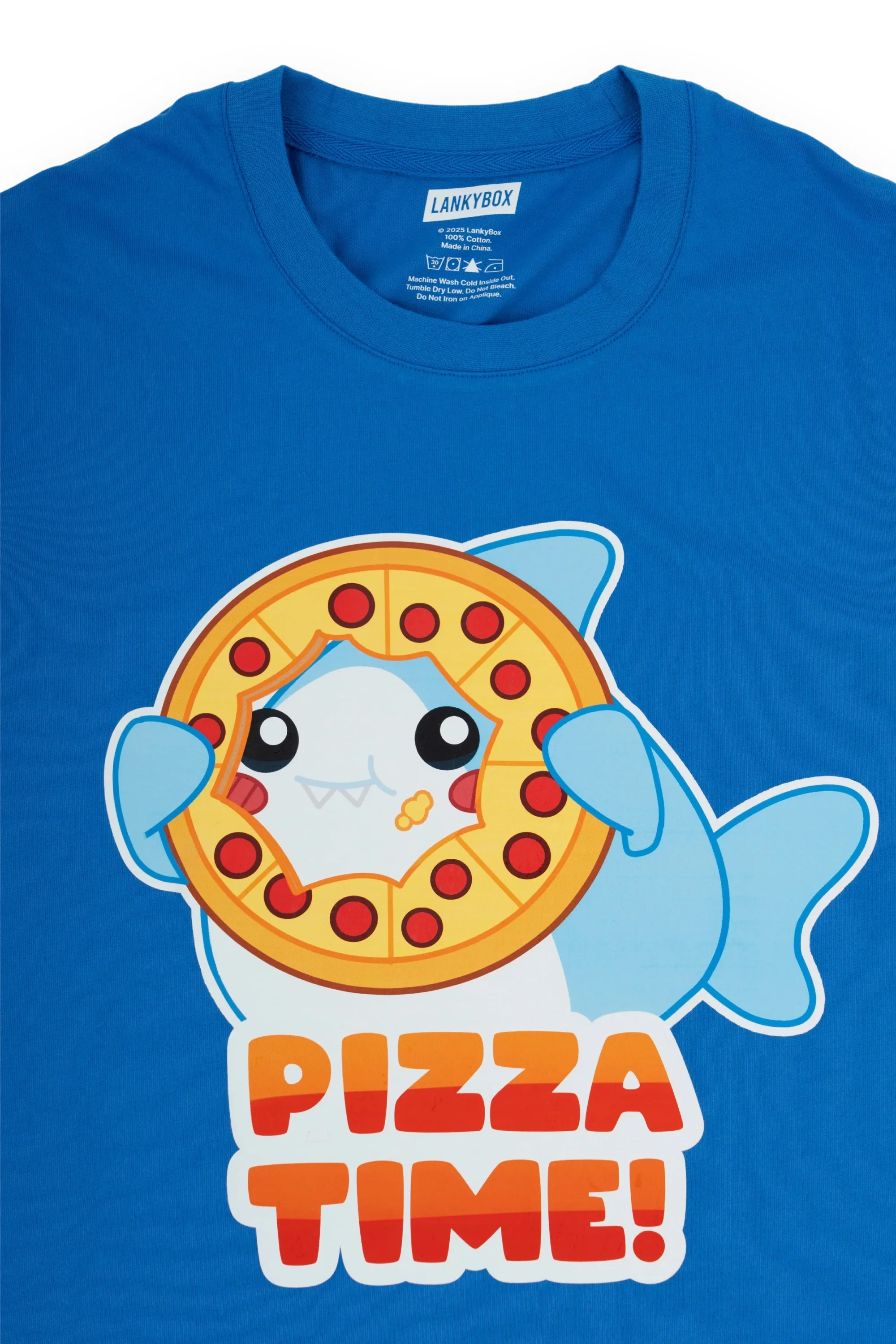 Thicc Shark Pizza Time T-Shirt - Image 4